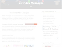 Tablet Screenshot of birthdaymessages.co.za