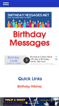 Mobile Screenshot of birthdaymessages.net